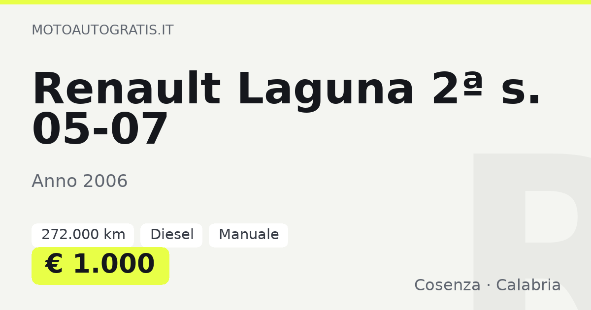 Renault Laguna 2ª s. 05-07