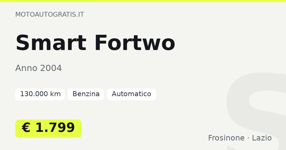 Smart Fortwo
