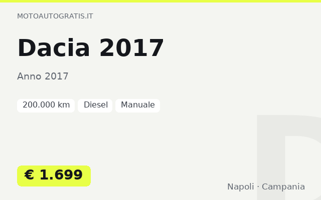 Dacia 2017