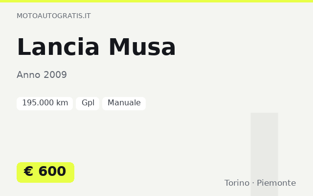 Lancia Musa