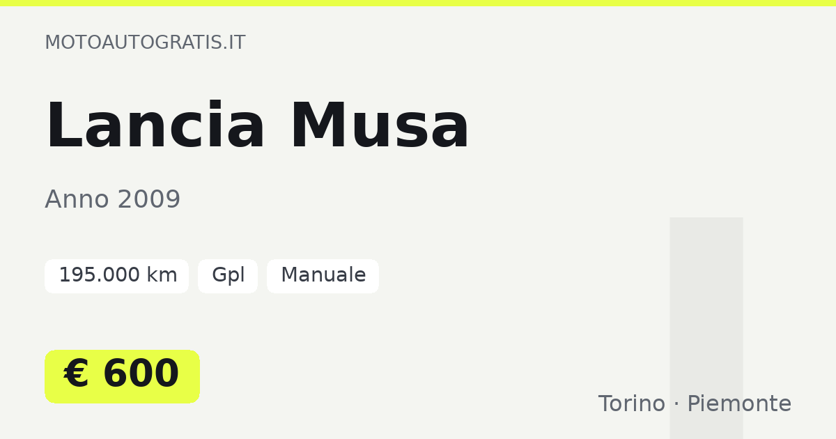 Lancia Musa