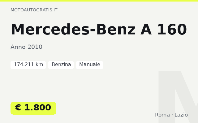 Mercedes-Benz A 160