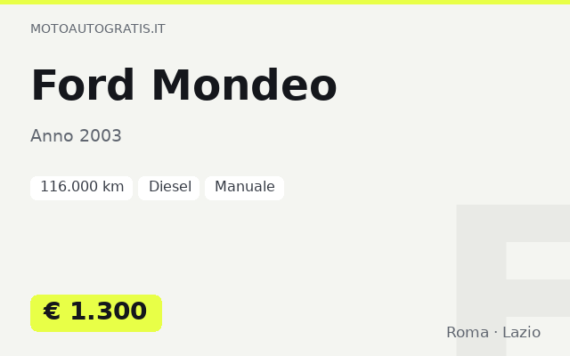 Ford Mondeo