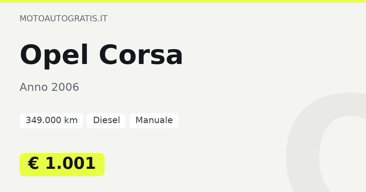 Opel Corsa