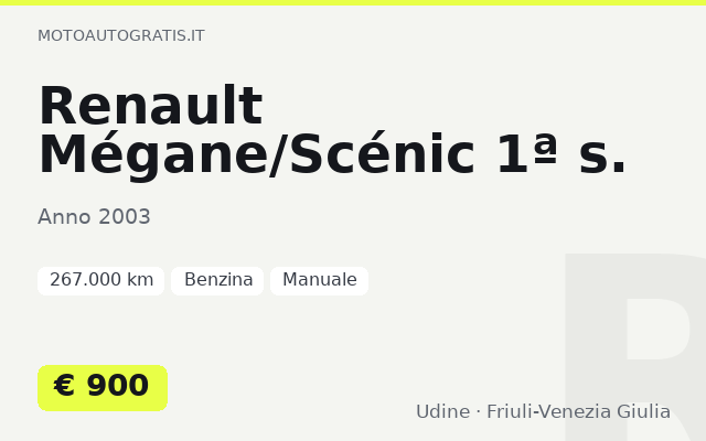 Renault Mégane/Scénic 1ª s.