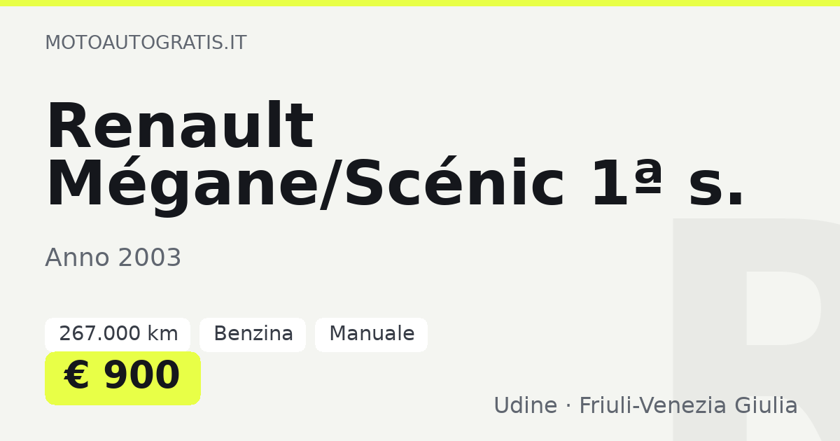 Renault Mégane/Scénic 1ª s.