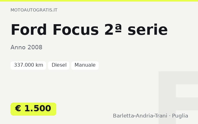 Ford Focus 2ª serie