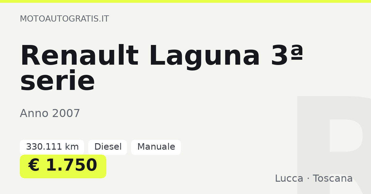 Renault Laguna 3ª serie
