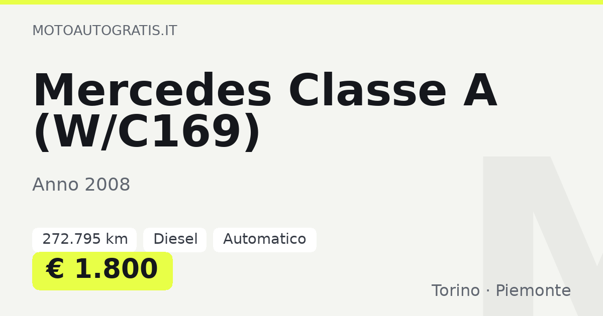 Mercedes Classe A (W/C169)