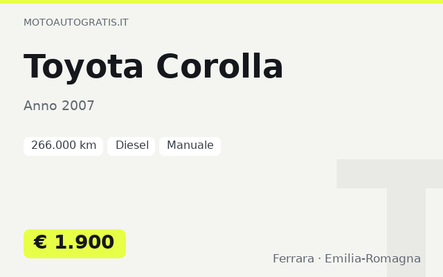 Toyota Corolla