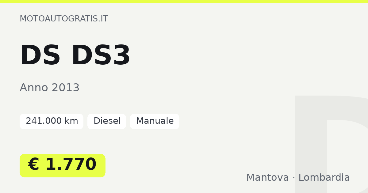 DS DS3