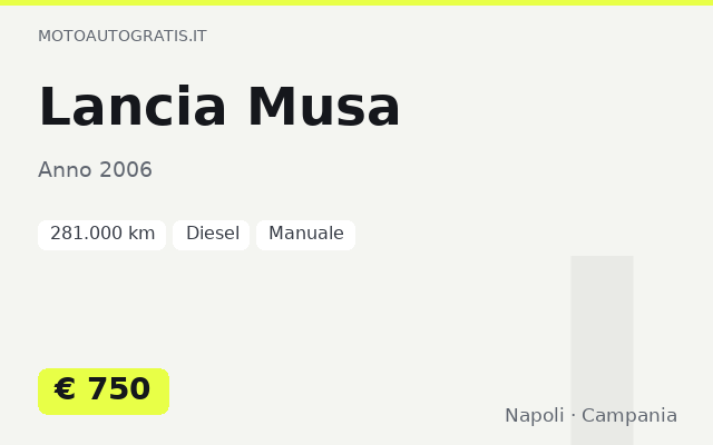 Lancia Musa