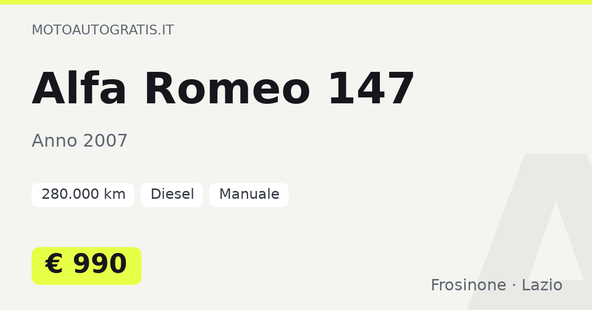 Alfa Romeo 147