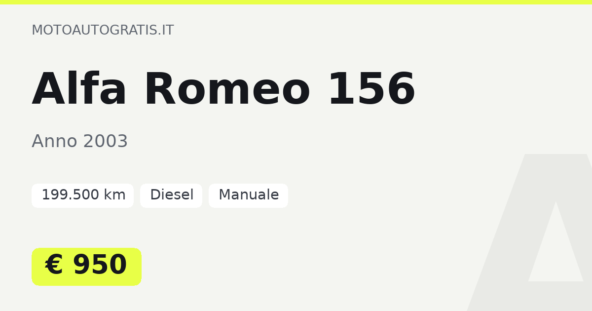 Alfa Romeo 156