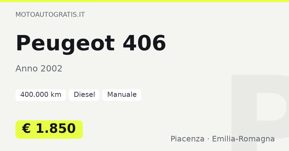 Peugeot 406
