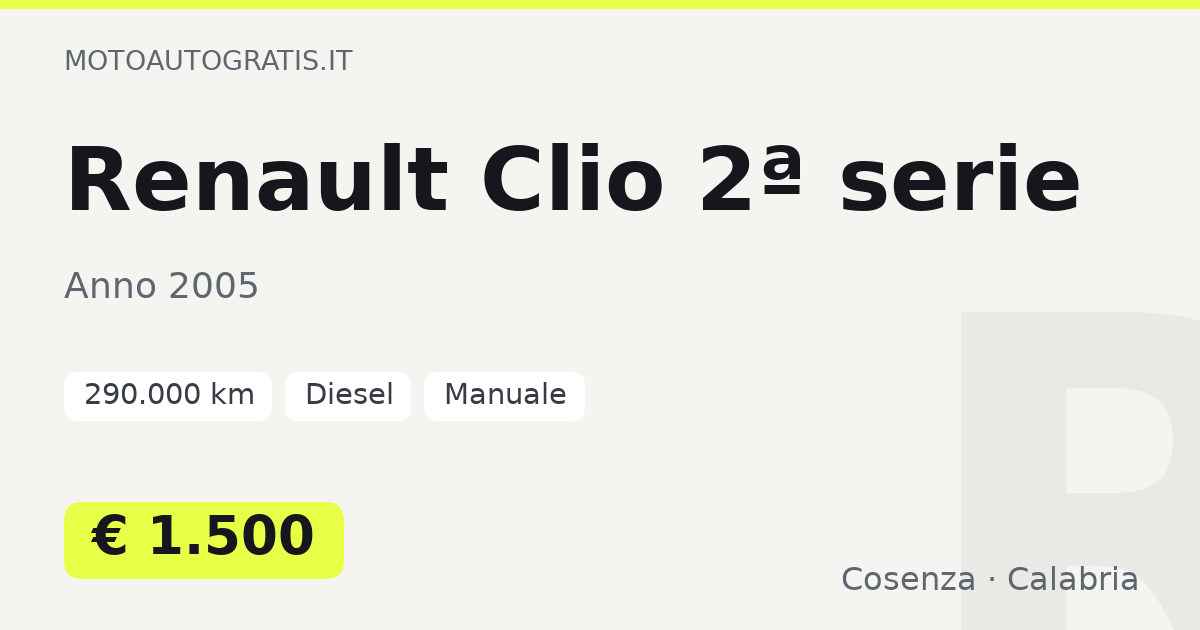 Renault Clio 2ª serie
