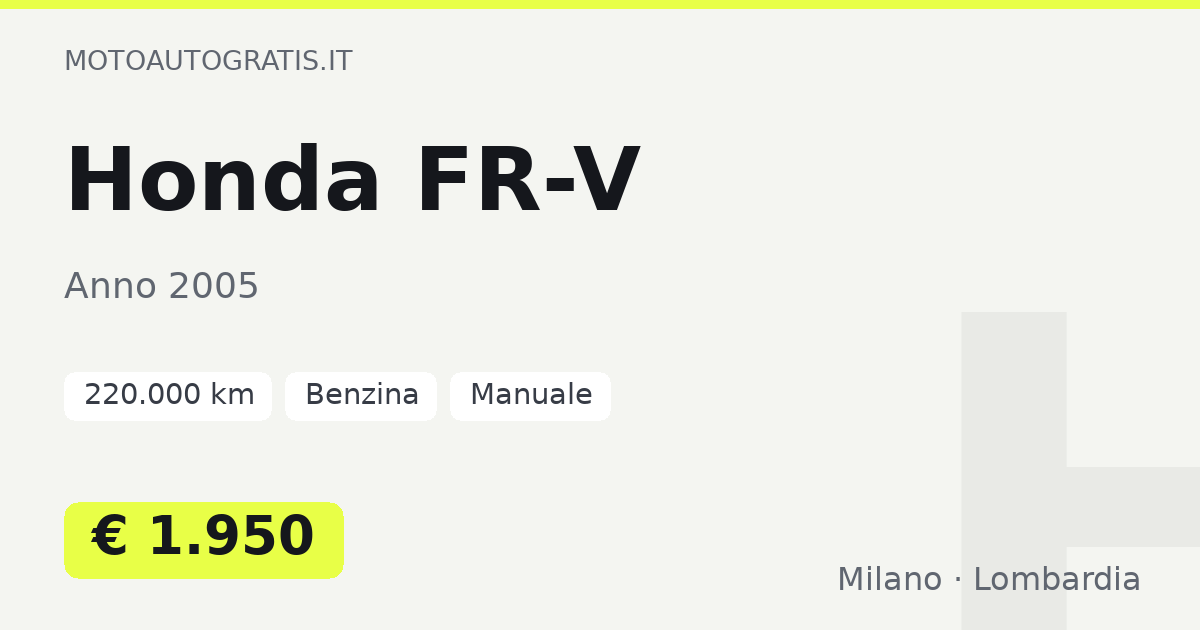 Honda FR-V