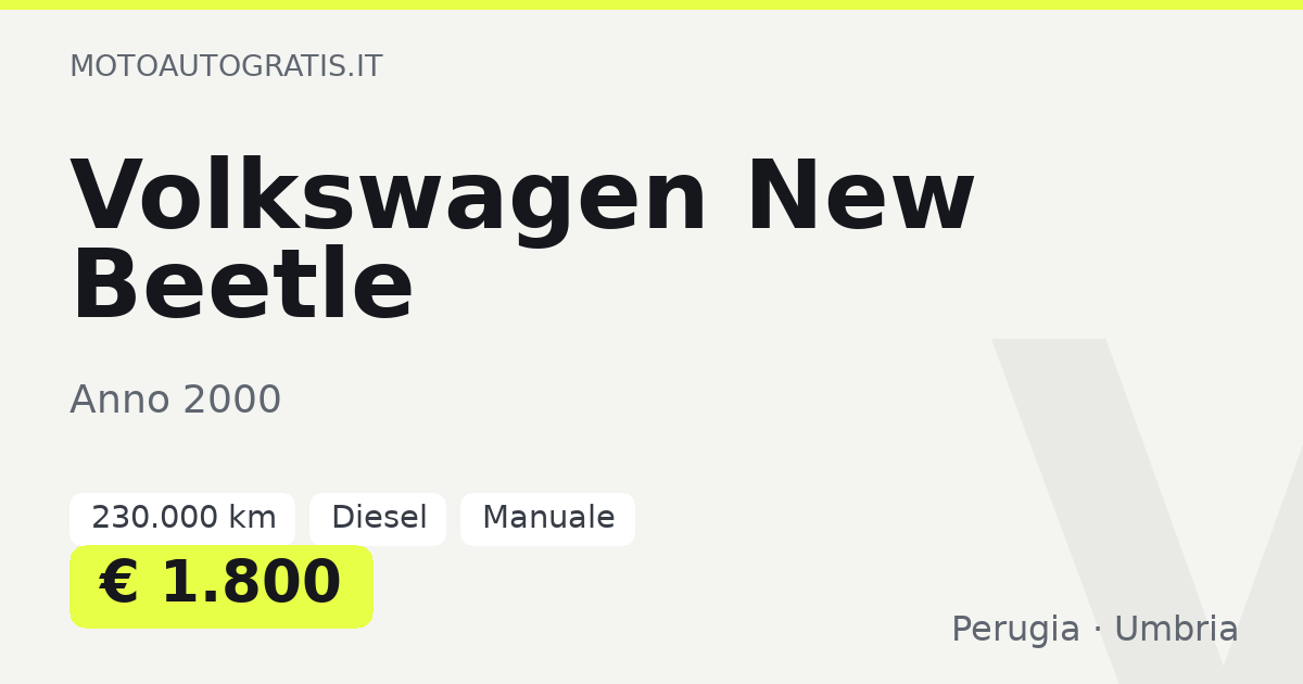 Volkswagen New Beetle