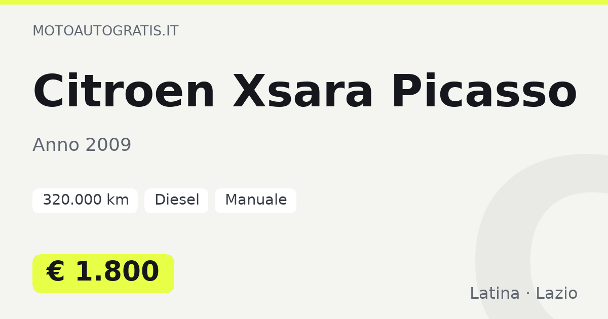 Citroen Xsara Picasso
