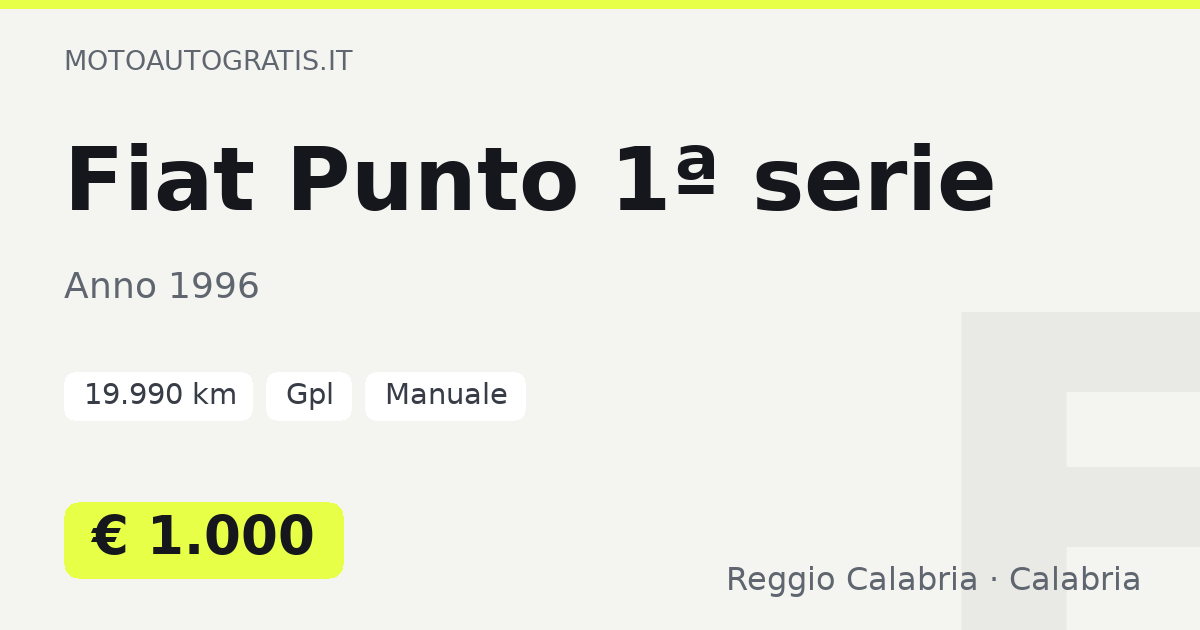 Fiat Punto 1ª serie