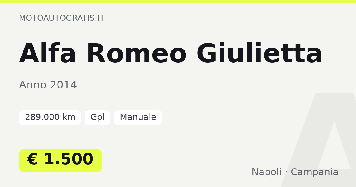 Alfa Romeo Giulietta
