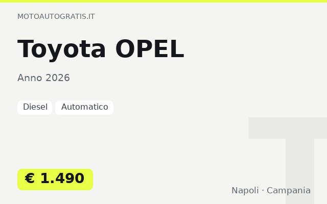 Toyota OPEL