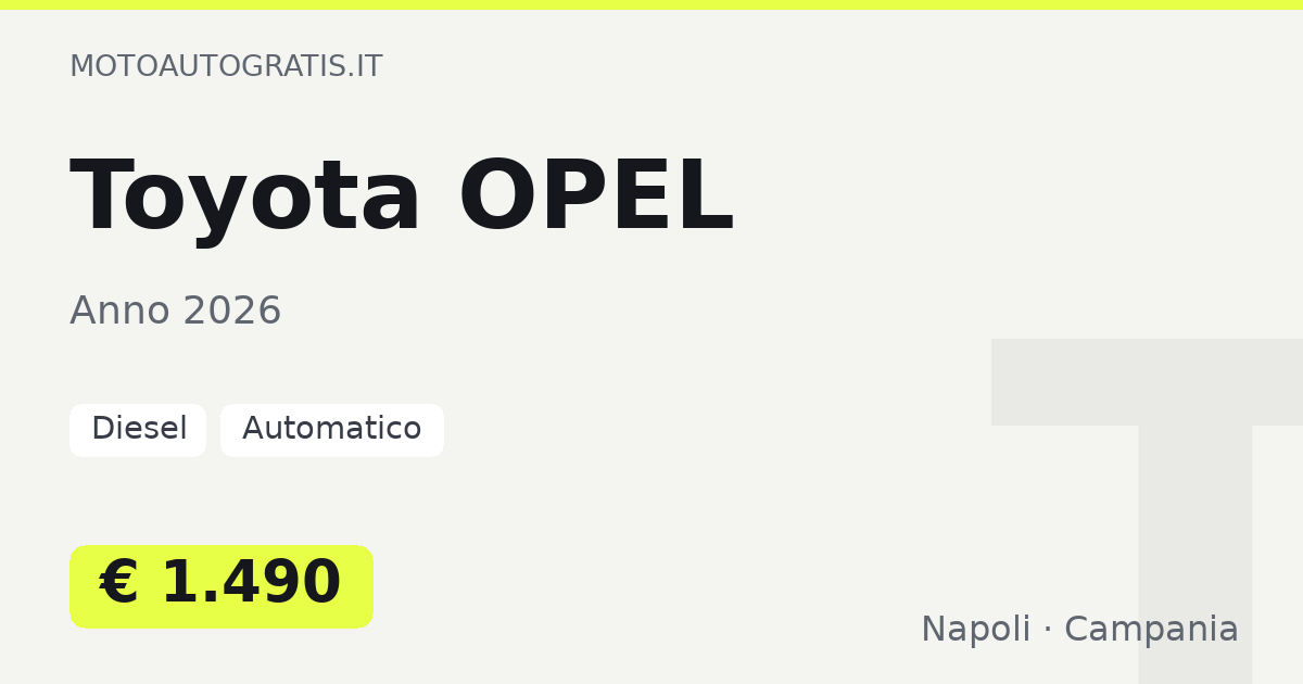Toyota OPEL