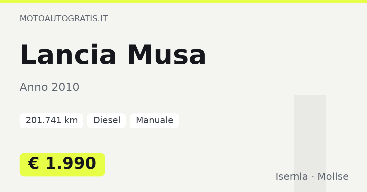 Lancia Musa