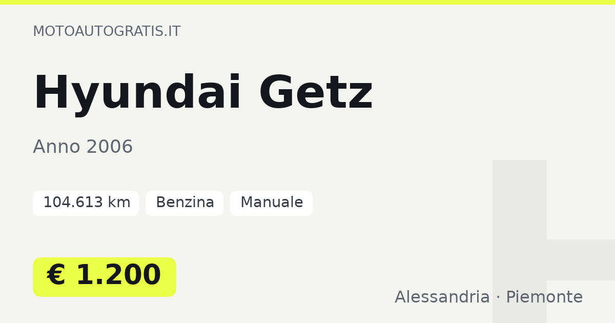 Hyundai Getz