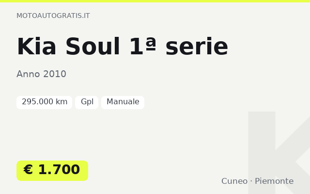 Kia Soul 1ª serie