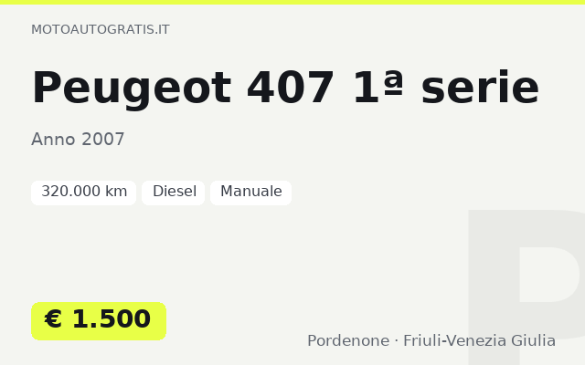 Peugeot 407 1ª serie