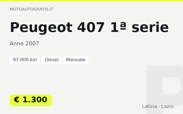 Peugeot 407 1ª serie