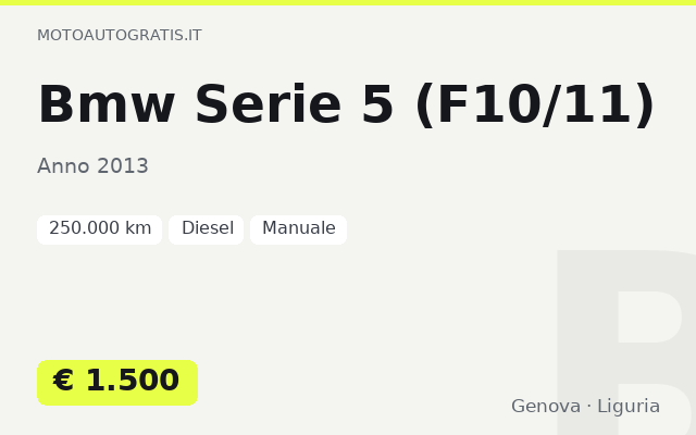 Bmw Serie 5 (F10/11)