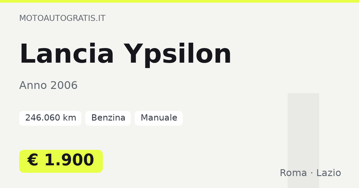 Lancia Ypsilon
