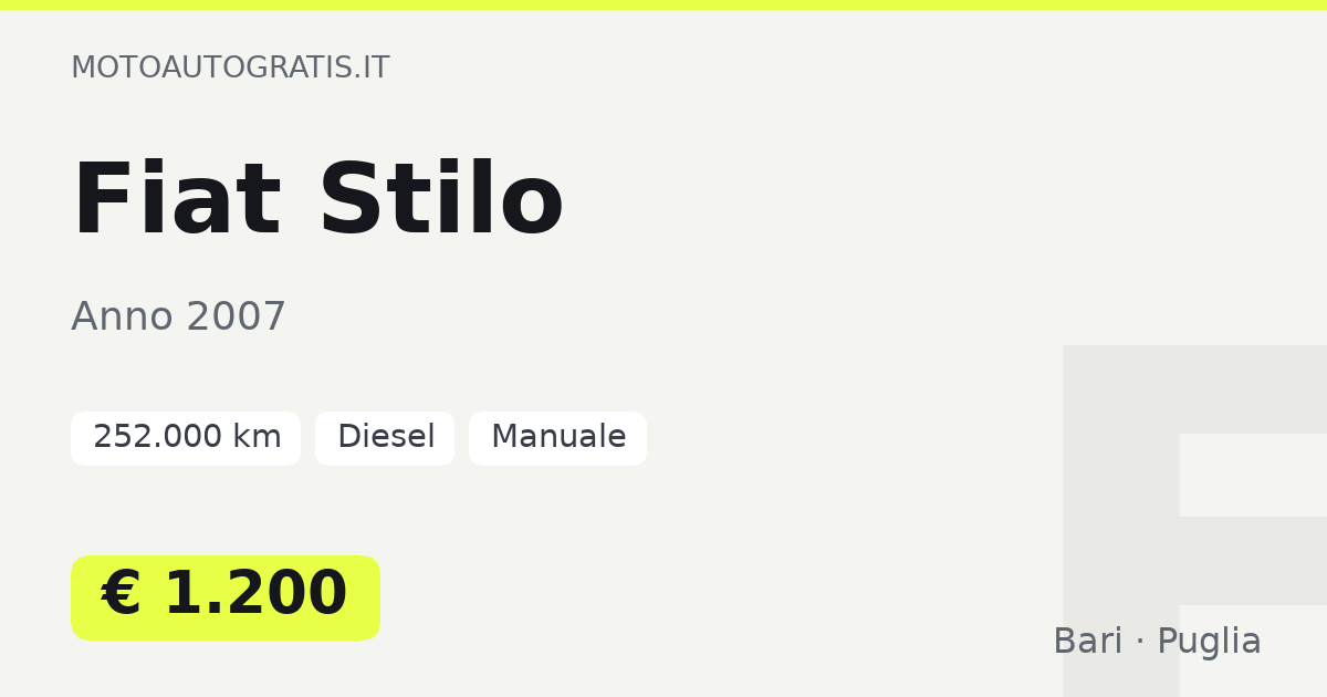 Fiat Stilo