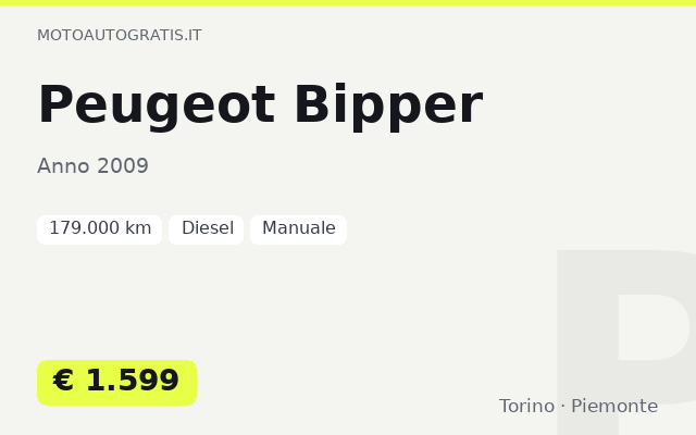Peugeot Bipper