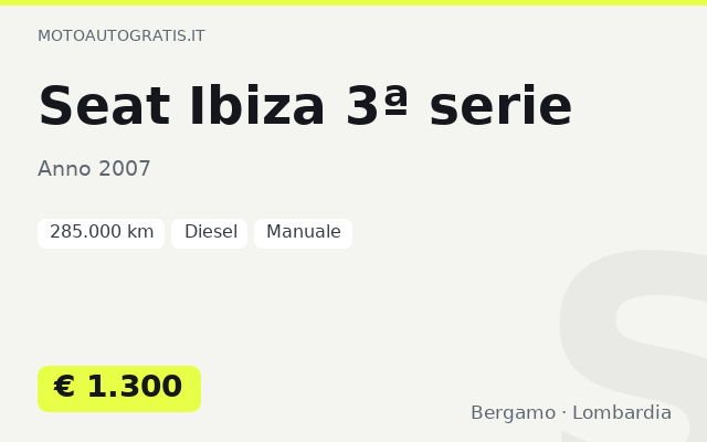 Seat Ibiza 3ª serie
