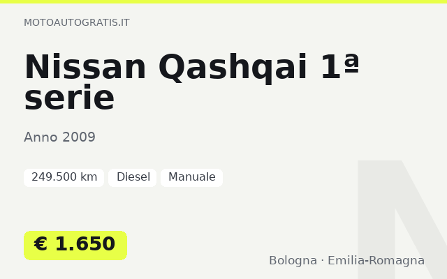 Nissan Qashqai 1ª serie