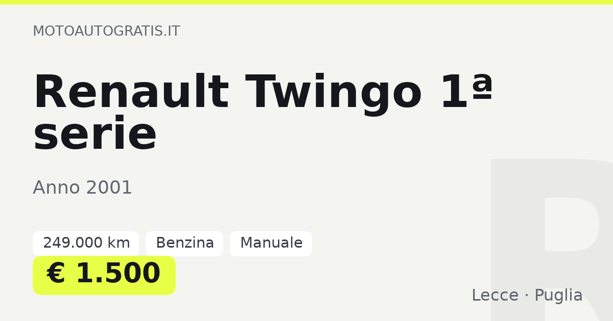 Renault Twingo 1ª serie