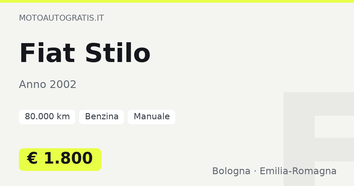 Fiat Stilo