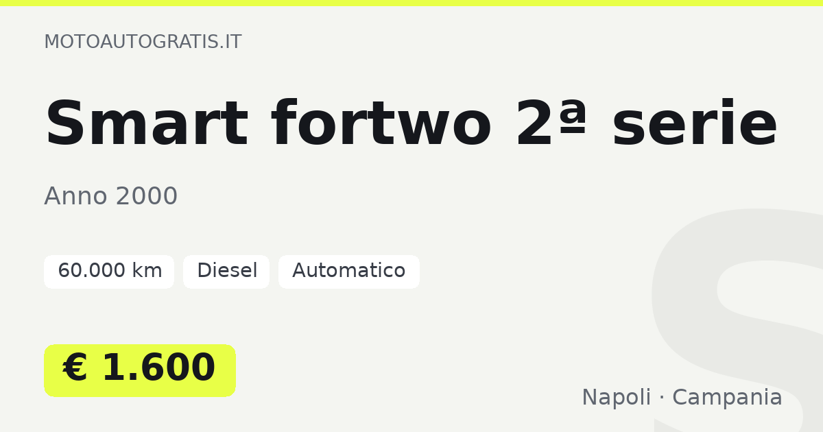 Smart fortwo 2ª serie