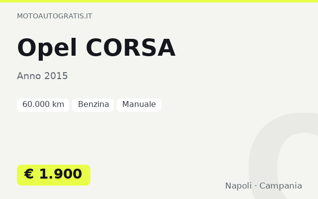 Opel CORSA