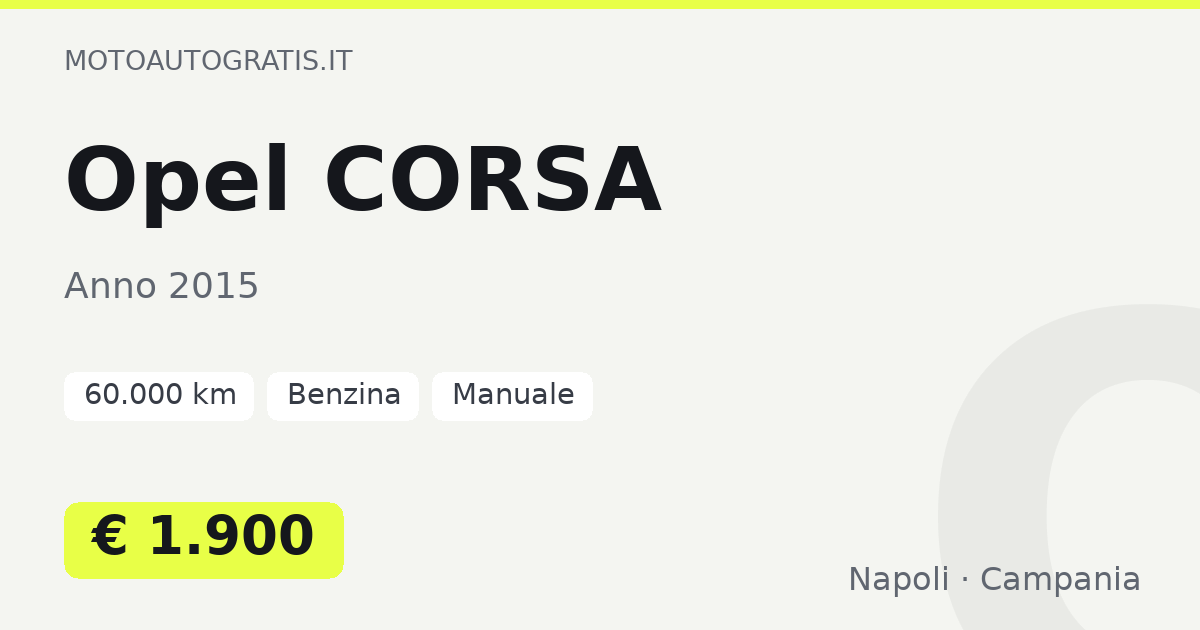 Opel CORSA