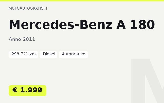 Mercedes-Benz A 180