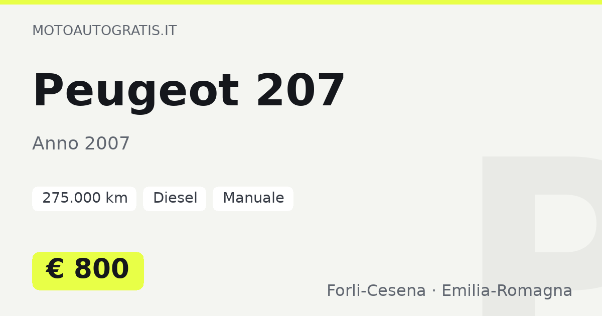 Peugeot 207