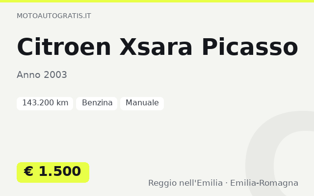 Citroen Xsara Picasso