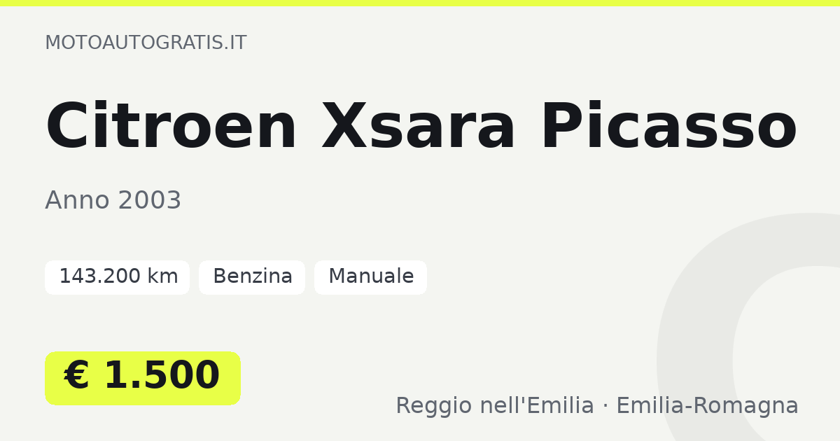 Citroen Xsara Picasso