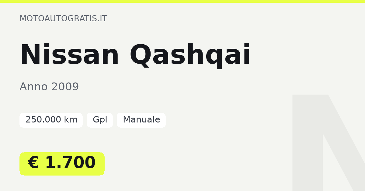 Nissan Qashqai