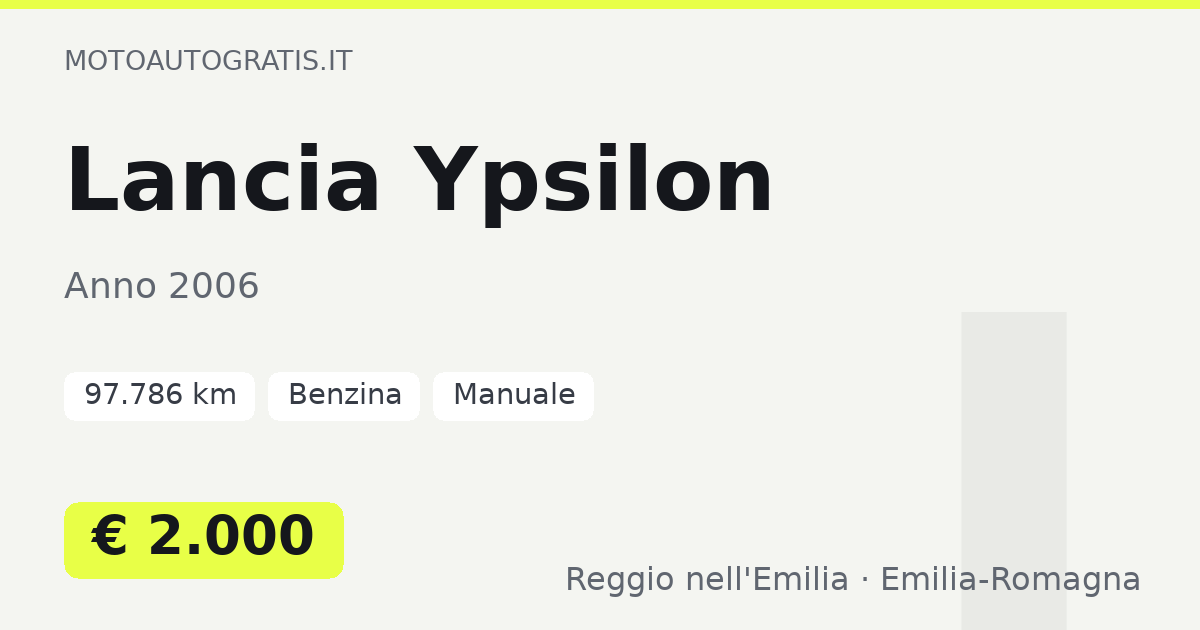 Lancia Ypsilon