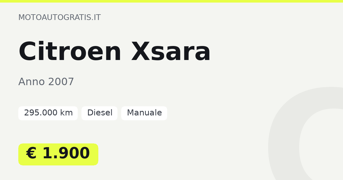 Citroen Xsara